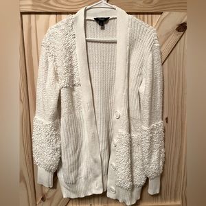 Simply Vera VeraWang Women’s Cardigan cable knit with unique added texture